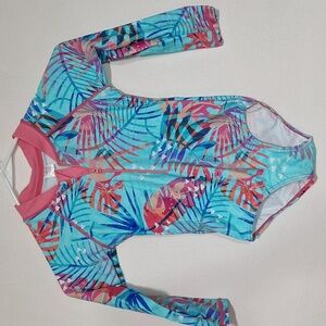 Tropical Kids Swim Rashguard Swimsuit